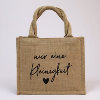 Mini-Jutetasche "nur eine Kleinigkeit"