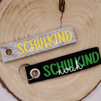 Schlüsselanhänger "Schulkind & Name"
