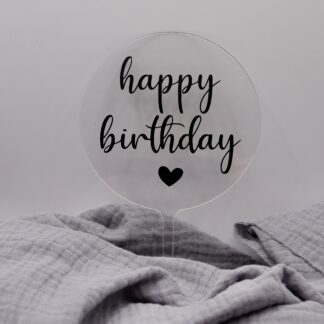 Cake Topper "Happy Birthday"